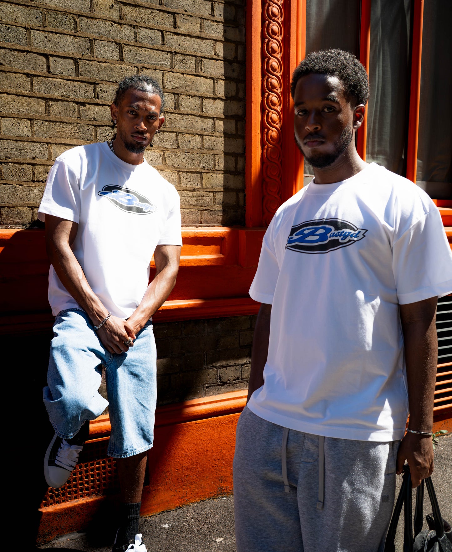 SIGNATURE LOGO WHITE T-SHIRT [BLUE]