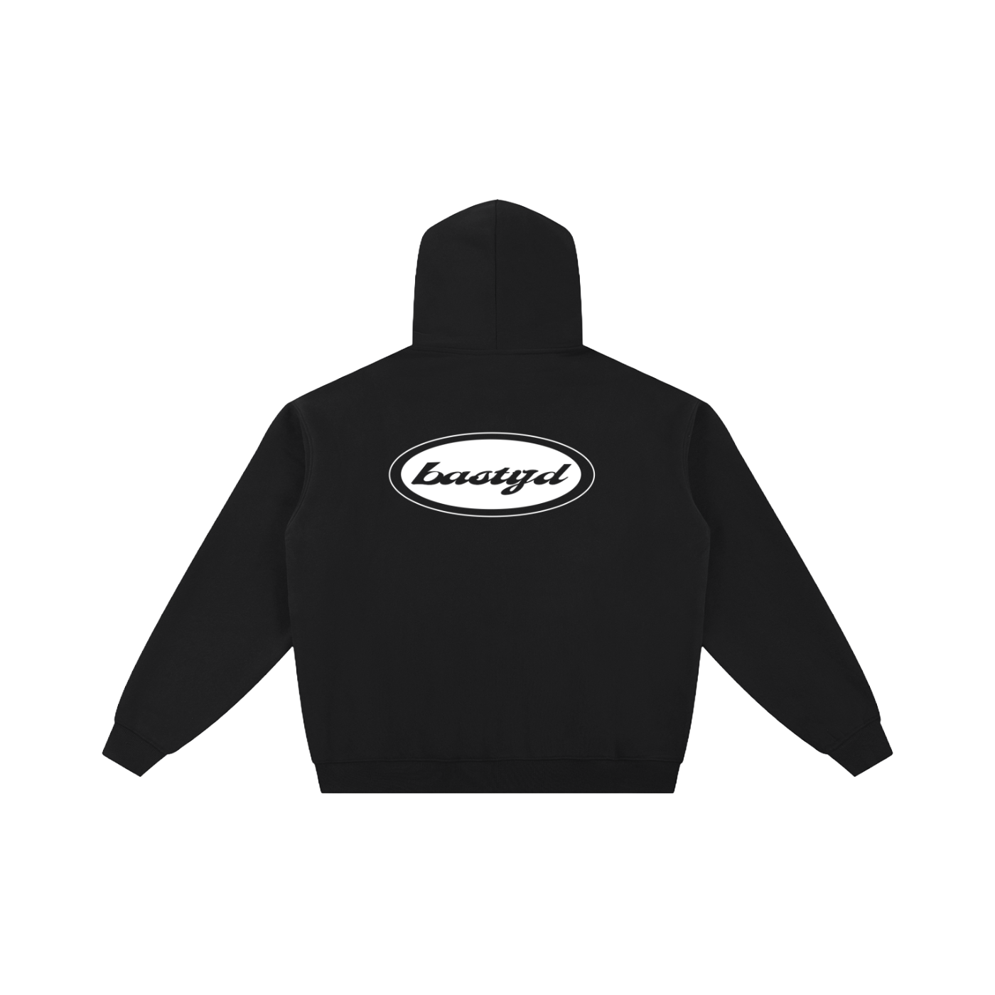 FLEECED ESSENTIAL ZIP HOODIE [JET BLACK]