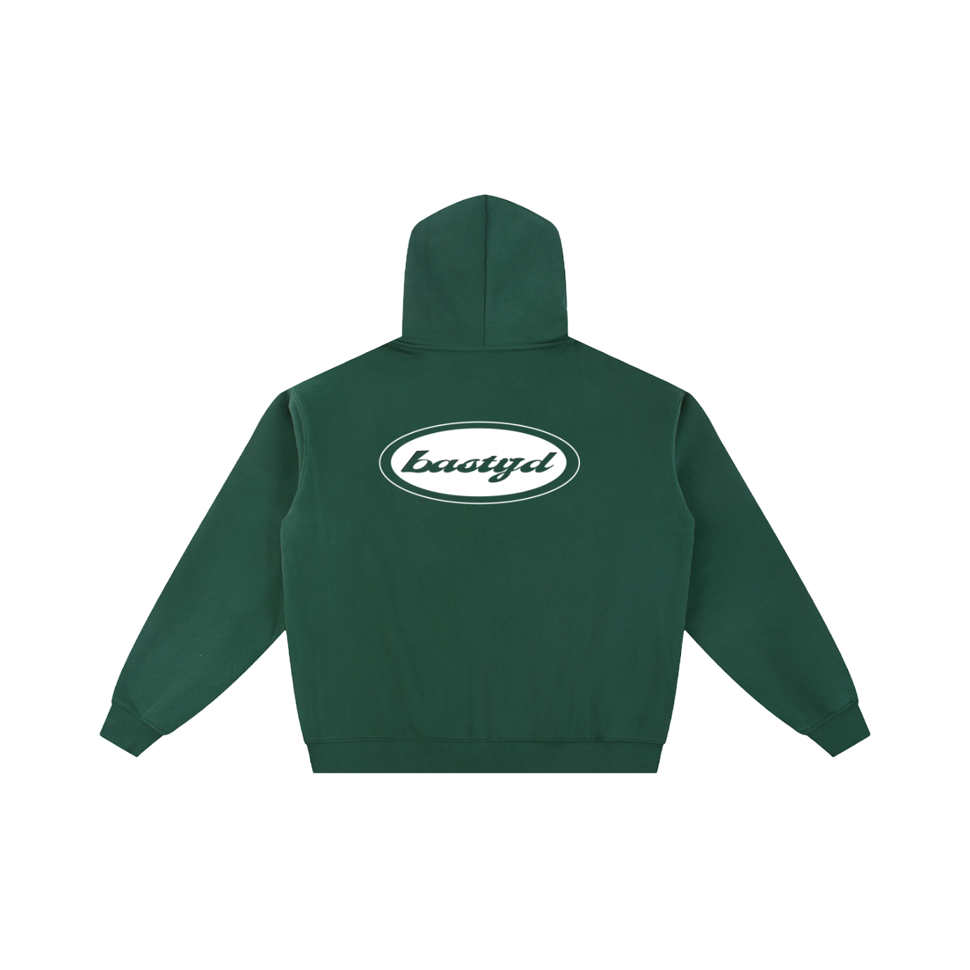 FLEECED ESSENTIAL ZIP HOODIE [FOREST GREEN]