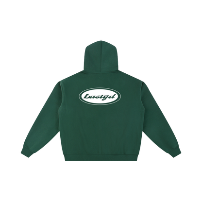 FLEECED ESSENTIAL ZIP HOODIE [FOREST GREEN]