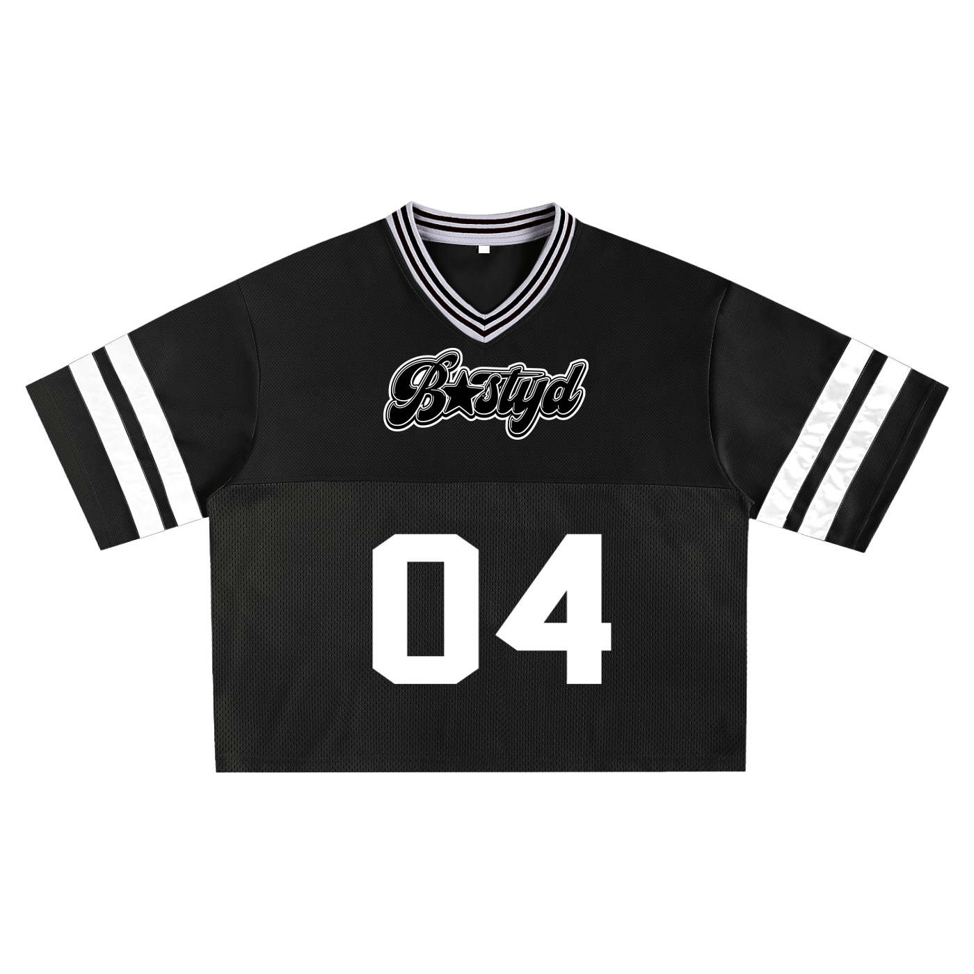 04 BOXY JERSEY [BLACK/WHITE]