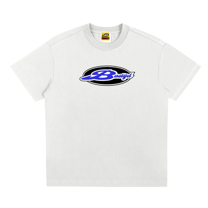 SIGNATURE LOGO WHITE T-SHIRT [BLUE]