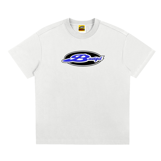 SIGNATURE LOGO WHITE T-SHIRT [BLUE]