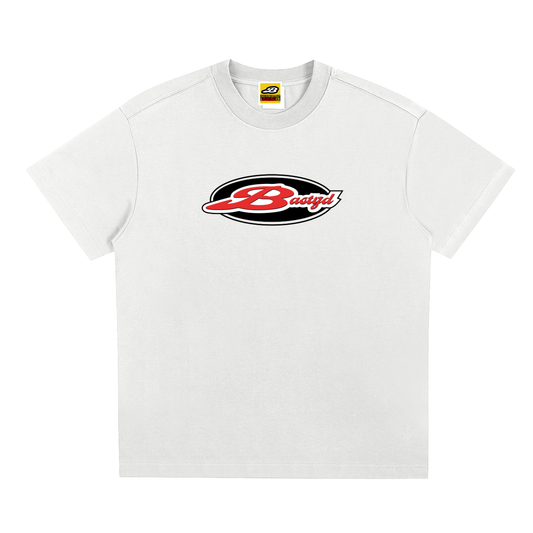 SIGNATURE LOGO WHITE T-SHIRT [RED]
